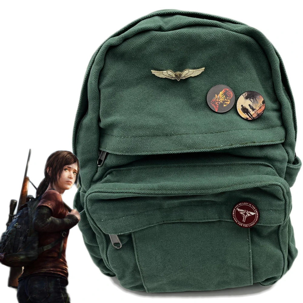 

Game The Last of Us Ellie Joel Cosplay Backpack Unisex Handbags Canvas School Bag Rucksack Teenager Travel Shoulder Bags