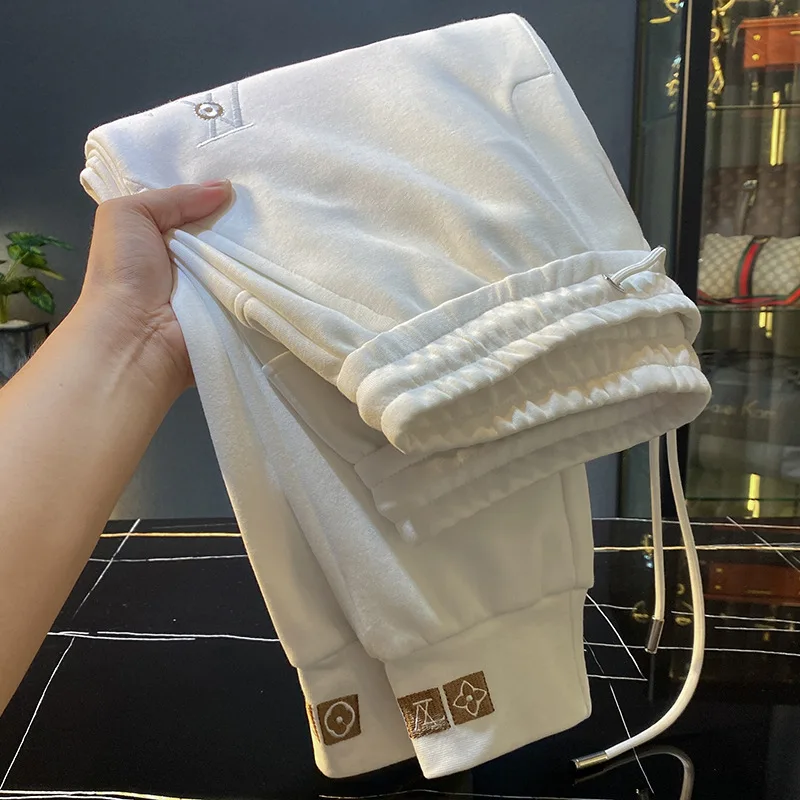 Легкие роскошные спортивные штаны мужские осенние 2024 новые повседневные