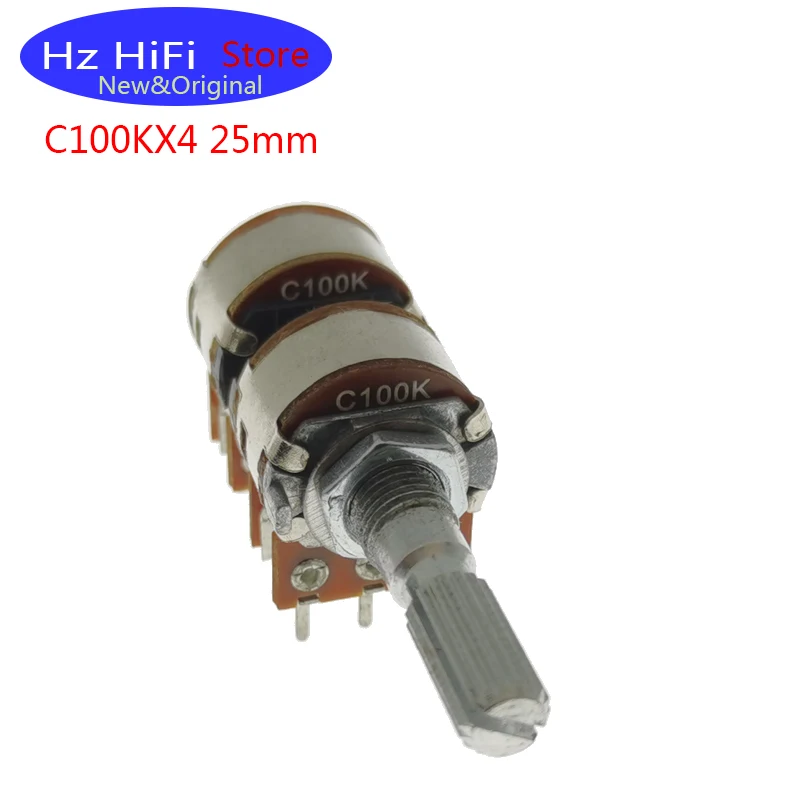 

3 шт., потенциометр громкости C100KX4 WH148, 100K, 25 мм, 4 канала
