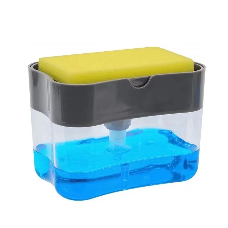 

Sponge Kitchen Dishwasher Automatic Liquid Soap Dispensershome hygieneManual Press Detergent Container Organizer Kitchen Gadgets