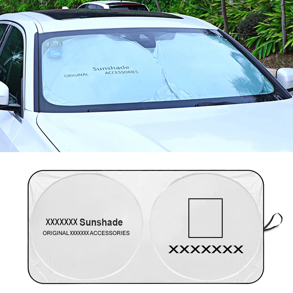 

For Peugeot Car Windshield Sunshade Anti UV Front Window Windscreen Cover Logo Emblem Sun Shade Auto Sun Visor Cover Parasol New