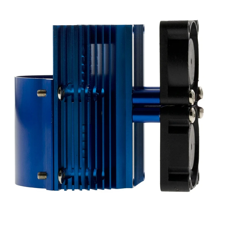 RC Car 41-43Mm Dual Fan Motor Radiator Heat Sink For High Speed 1:8 Traxxas SUMMIT Big S E-REVO E