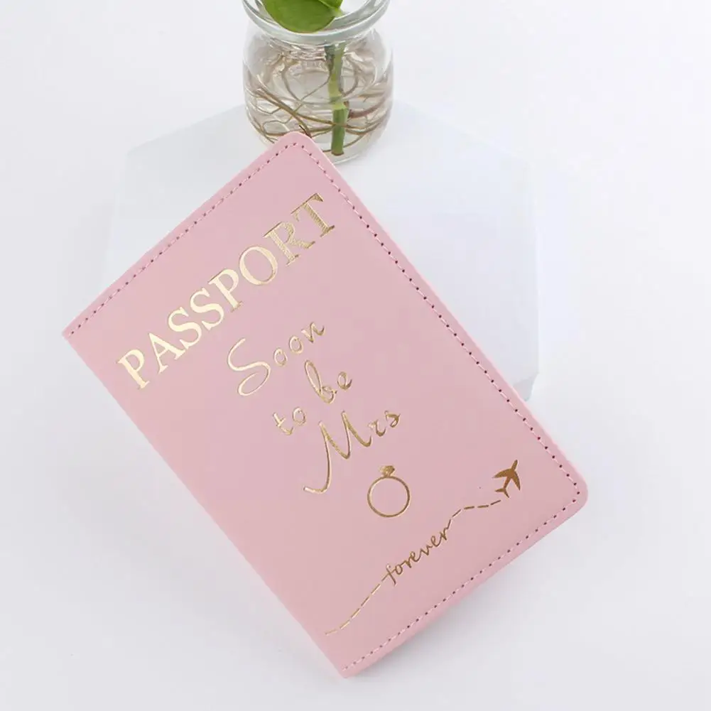 

Lover Couple Passport Cover Fashion Stamping "soon Accessories Be Holder To Ms." Cover Women Gift Passport Wedding Travel M R7l0