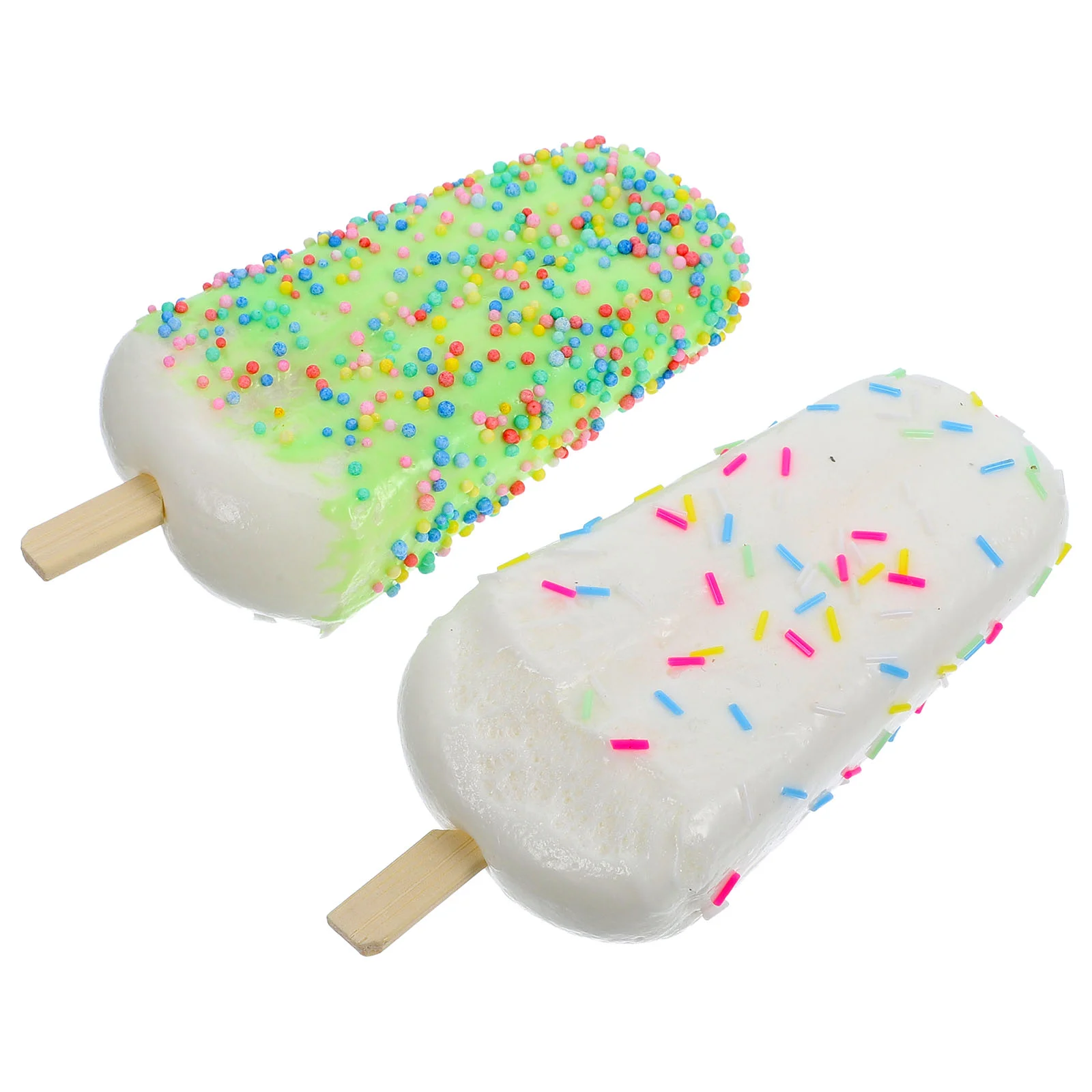 

Реалистичные летние тематические Красочные фотореквизиты модели фальшивых палочек 2 шт.