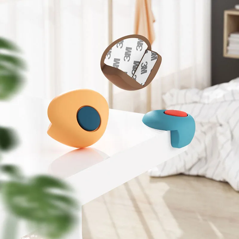 

New Two Color Silicone Table Corner Protector Covers Safety for Baby Child Furniture Edge Security Protection From Children
