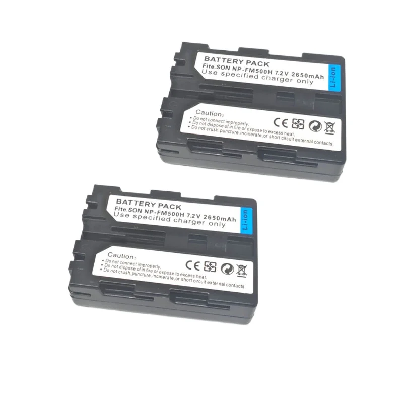 Фото NP-FM500H 7,2 В 2650 мАч Аккумулятор для камеры + зарядное устройство для SONY R1 для Alpha SLT A57 A58 A65 A77 A200 A300 A350 A99 A550 A560 A580 A700 №4