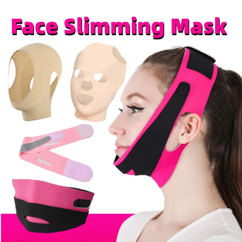 

1Pc V Shape Face Slimming Bandage Reduce Double Chin Thining Band Facial Relaxation LiftUp Belt Shape Lift Skin Care Tools