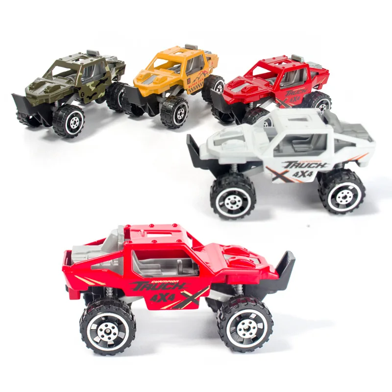 

5pc Scale 1:64 Alloy Car Model Simulation Off-road Toy Vehicle Decoration Ornaments Toy Car Children Boy Gift