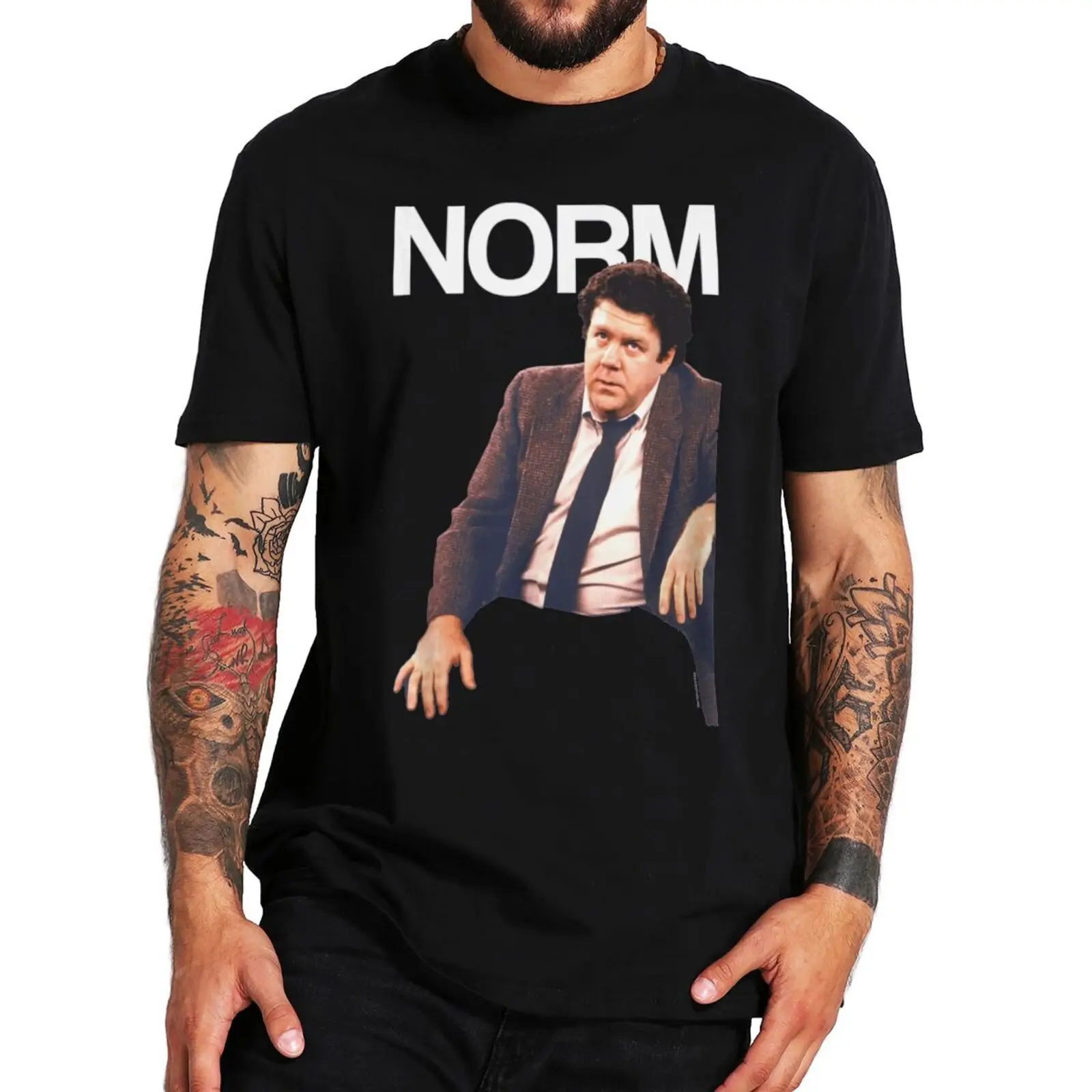 

Cheers Norm Funny Meme T Shirt Vintage Sitcom 90's TV Series Unisex Camiseta 100% Cotton EU Size Men's Clothing