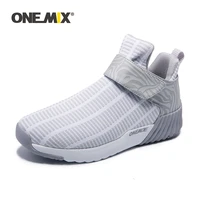 onemix winter high top damping women sneakers for outdoor casual slip on platform fitness trainers shoes keep warm running shoes
