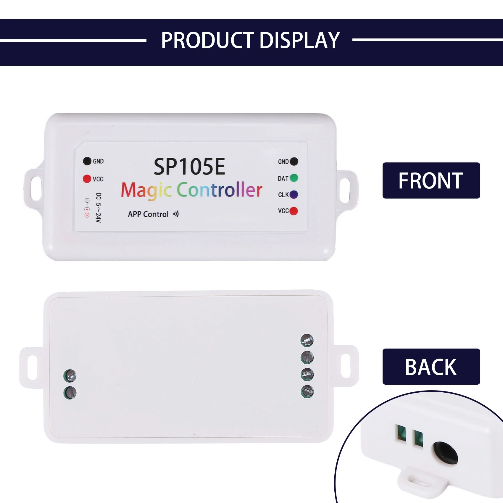 Беспроводной Bluetooth-контроллер SP105E приложение WS2811 WS2812B WS2801 SK6812 APA102 индивидуально