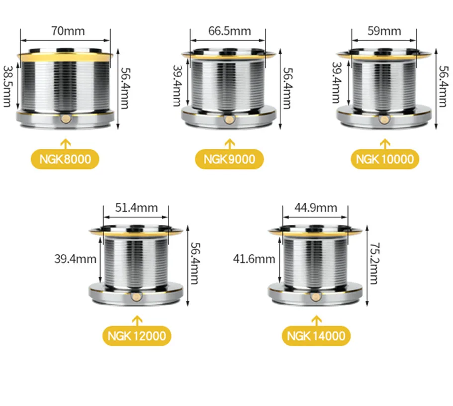 

Катушка для рыболовной катушки DEUKIO, Модифицированная металлическая микро-чашка для NGK8000/14000, катушка для рыболовной лески, кружка, спиннинговая катушка, аксессуары для морской рыбалки