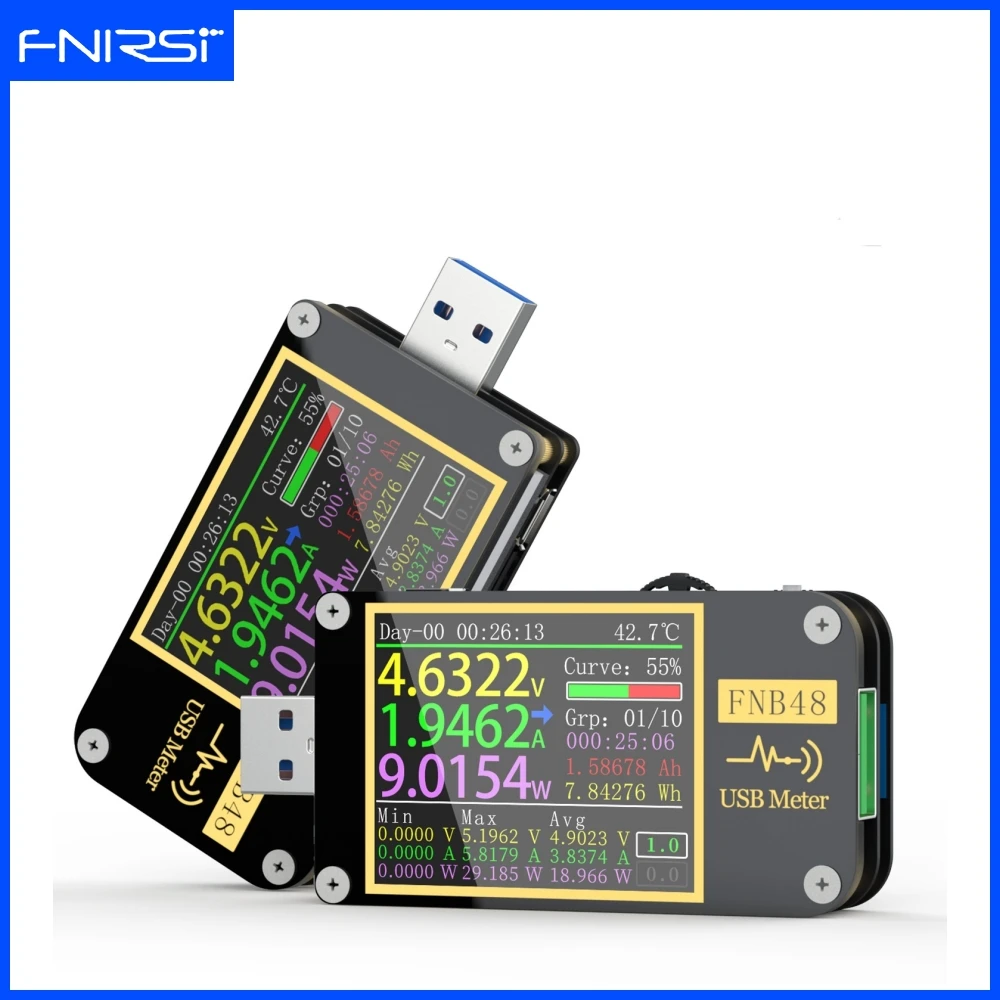 

FNB48S PD Trigger Voltmeter Ammeter Current And Voltmeter USB Tester QC4 + PD3.0 2.0 PPS Fast Charging Protocol Capacity Test