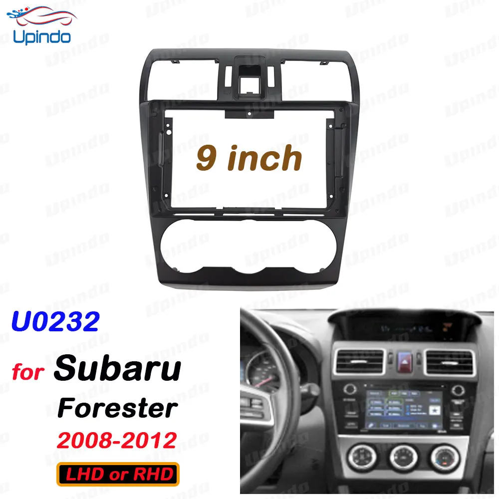 

2 Din 9 Inch Car Radio Installation DVD GPS Mp5 Plastic Fascia Panel Frame for Subaru Forester 2008-2012 Dash Mount Kit