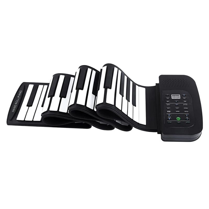 

61 Keys Roll Up Piano Roll Up Piano Portable Rechargeable Electronic Hand Roll Piano With Environmental Silicone