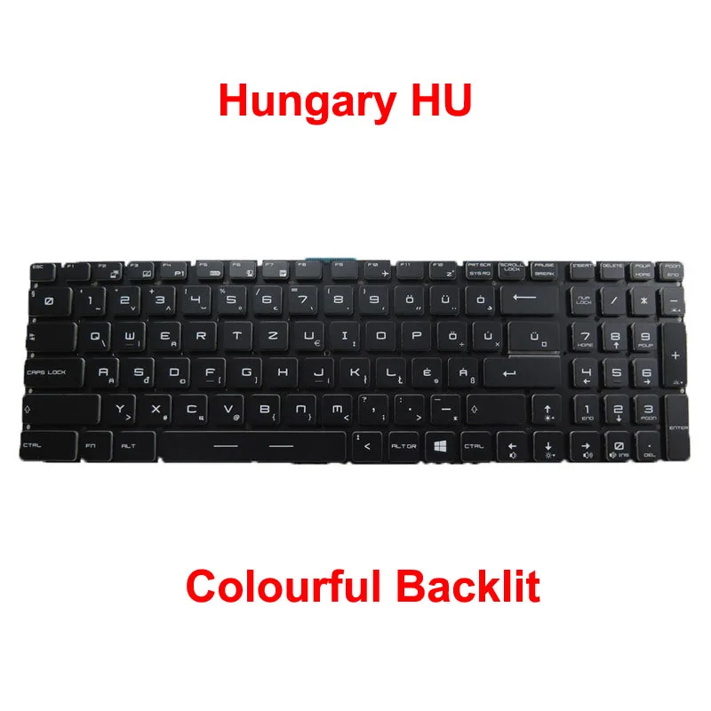 Клавиатура с RGB-подсветкой BE CA GK HB HU SW для MSI GE63 GE73 8RE 8RF 8SE 8SF 8SG 9SE 9SF 9SG GS73 GS75 Греция Канада Черный (art.: 3920ce654bf74) - 3920ce654bf74
