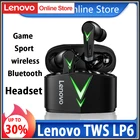 Беспроводные Bluetooth-наушники Lenovo LP6 для электронных спортивных игр: высококачественные, без задержек, спортивные наушники-вкладыши, универсальные Apple Android
