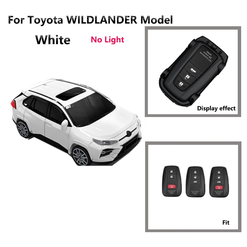 

Чехол для ключей модели автомобиля для Toyota CHR Camry Corolla RAV4 Highlander WILDLANDER 2 3 4 кнопки, чехол для дистанцион...