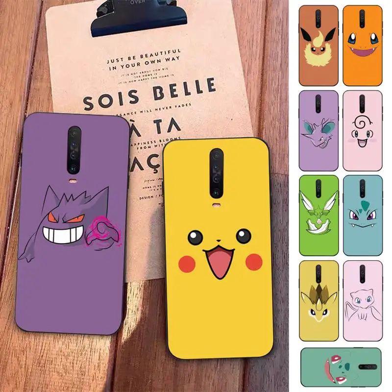 

BANDAI Pokemon Pikachu Phone Case for Redmi 5 6 7 8 9 A 5plus K20 4X S2 GO 6 K30 pro