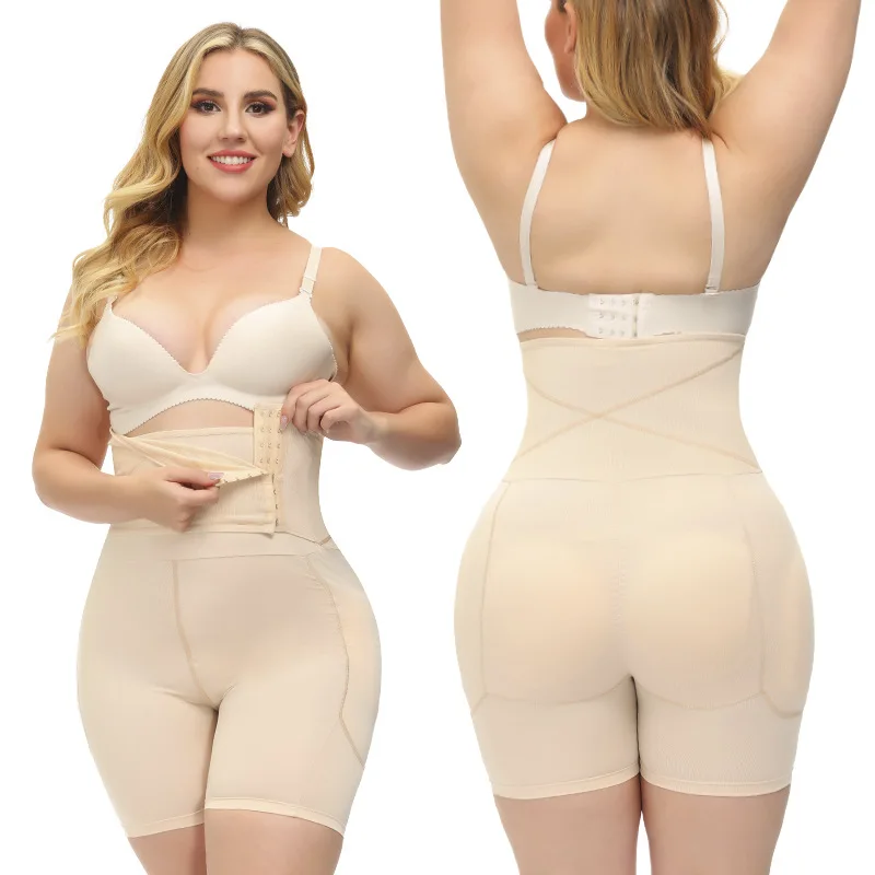 

Sexy Underwear Panty with Breasted Tummy Wrap Shapewear Padded Waist Trainer Cinchers High Waisted Slimming Butt Lifter Shaper
