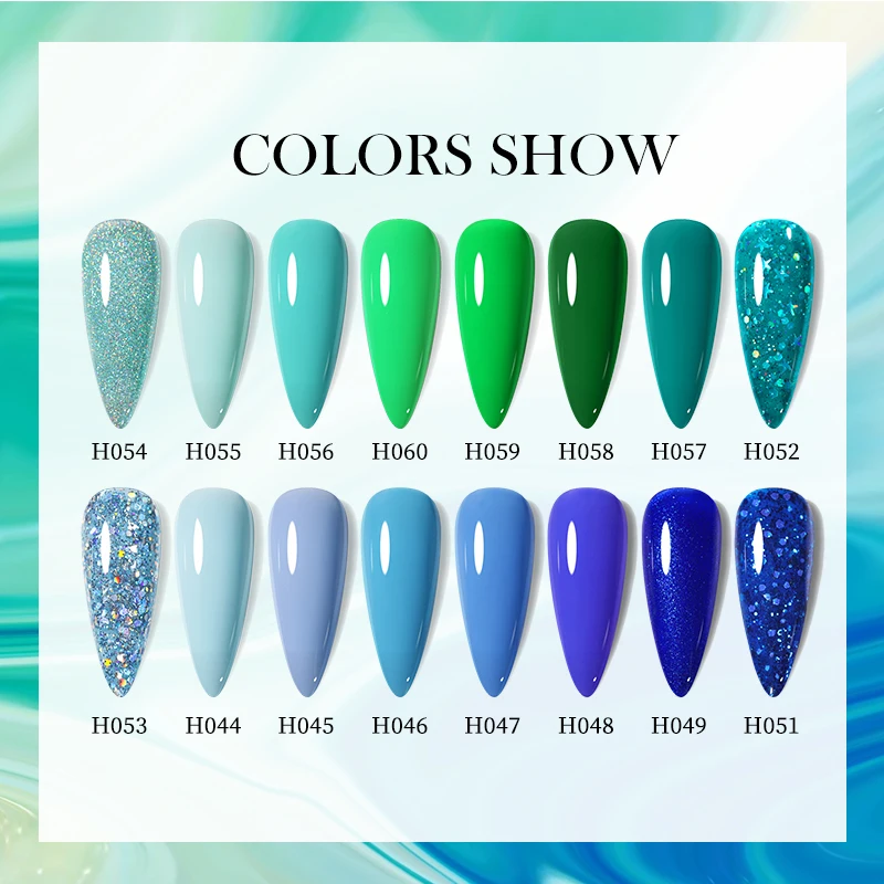 UR SUGAR 7 мл стеклянная бутылка синий зеленый Цвет Гель-лак для ногтей долговечный