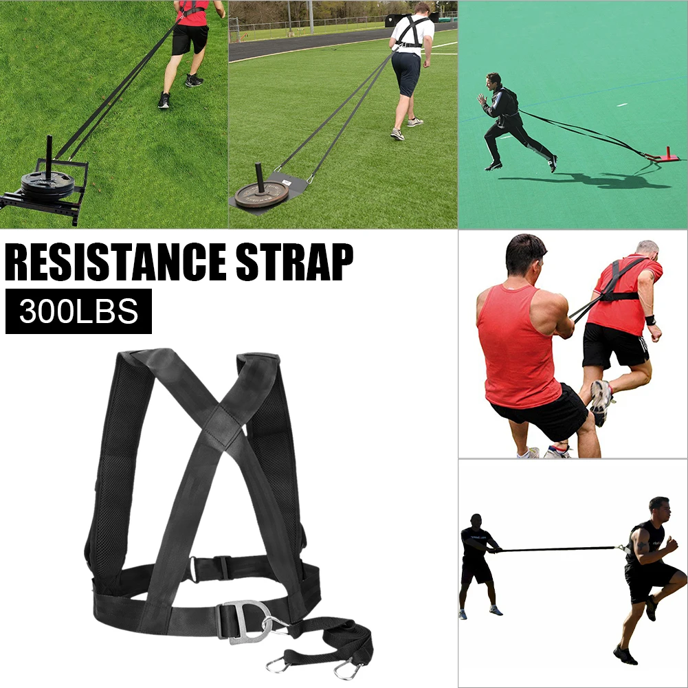 

Tire Pulling Speed Strength Training Sled Harness Resistance Expander Training Adjustable Band Shoulder Strap With Pulling Strap