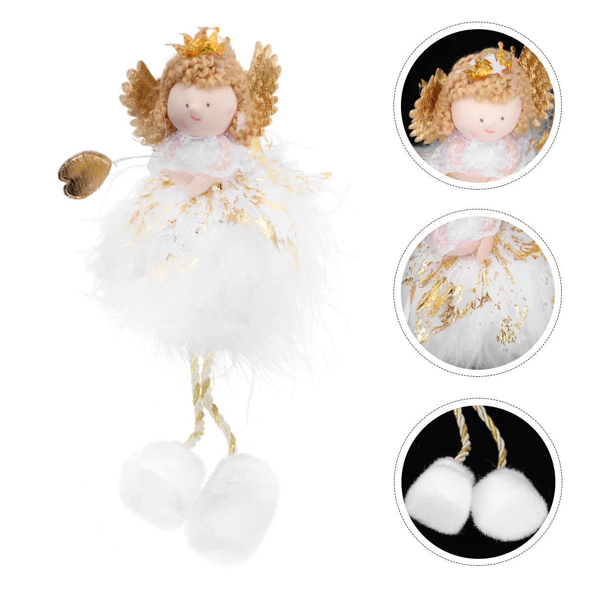 

Рождественские украшения, украшение для елки, подвеска, плюшевый эльф, искусственный подвесной подарок, настольный Ангел