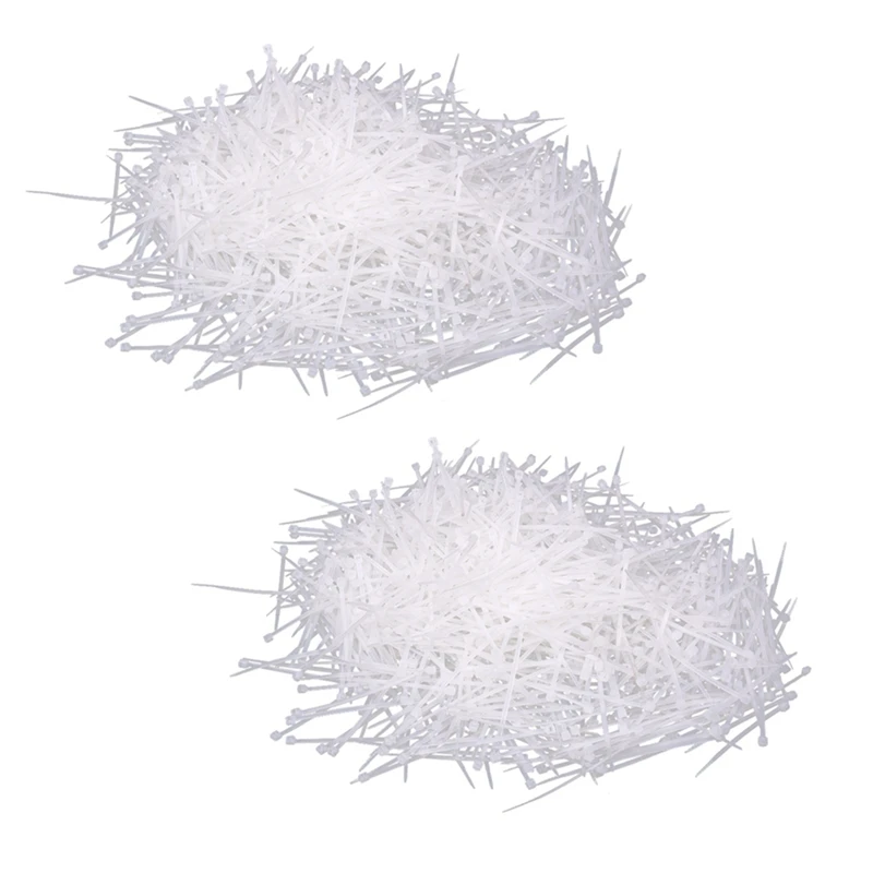 

5000 Pcs White Plastic Cable Zip Tie Fasten Wrap 60Mm X 2Mm