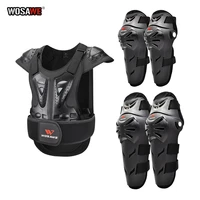 wosawe racing motorcycle body chect vest armor set racing motocross protective armor adult moto knee elbow protection gear