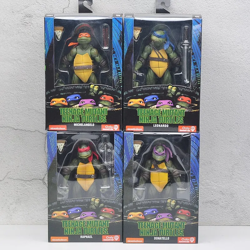 NECA 4 шт.компл. Черепашки Ниндзя Леонардо ‌ Фигурка Рафаэль, издание фильмов, модель аниме для детей, игрушечная кукла (art.: 3920cf3bbafc7) - 3920cf3bbafc7