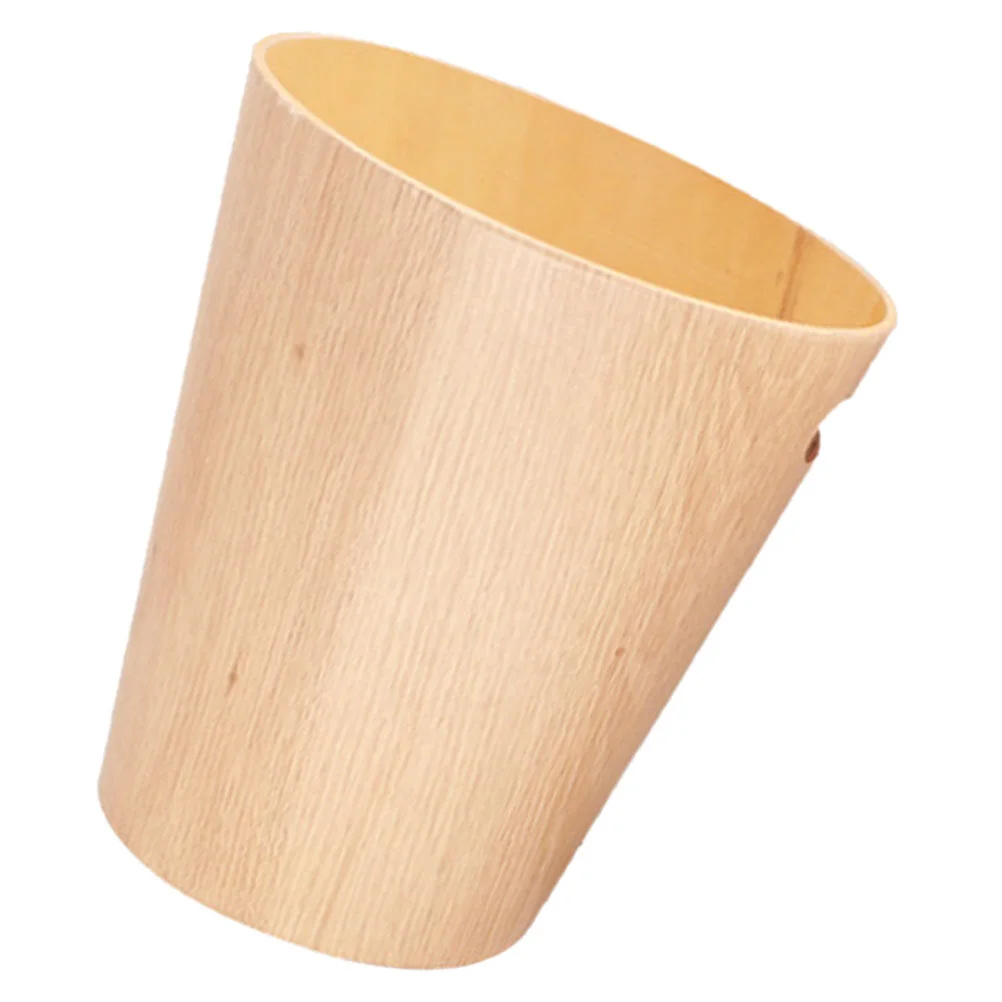

Desktop Table Garbage Bin Bathroom Storage Bucket Small Trash Can Wooden Bedroom Office