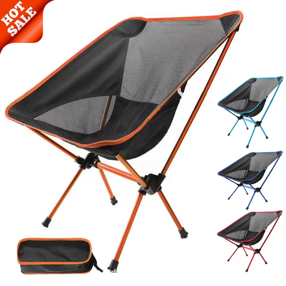 

Travel Folding Moon Chair Superhard High Load Outdoor Camping Chair Portable Beach Hiking Picnic Seat Fishing Tools Chair