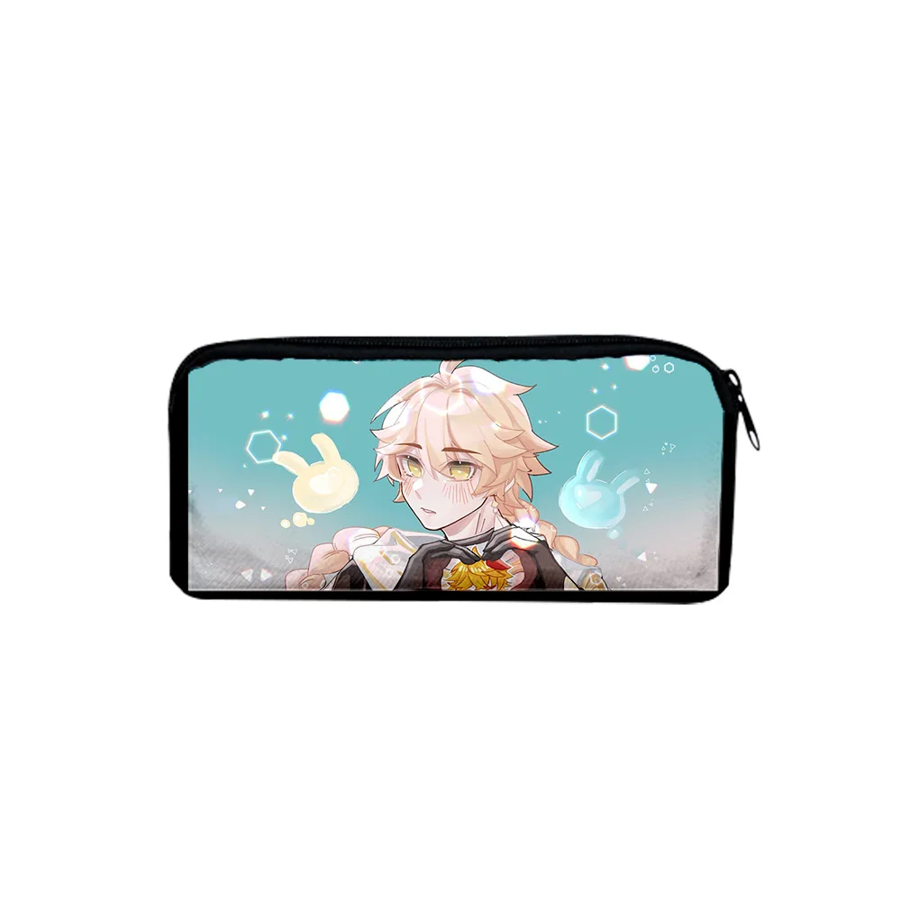 

Pen Bag Genshin Impact Traveler Aether Boy Girl Pencil Box Child stationery Storage Bag Pencil bag Simple Student Pen bag