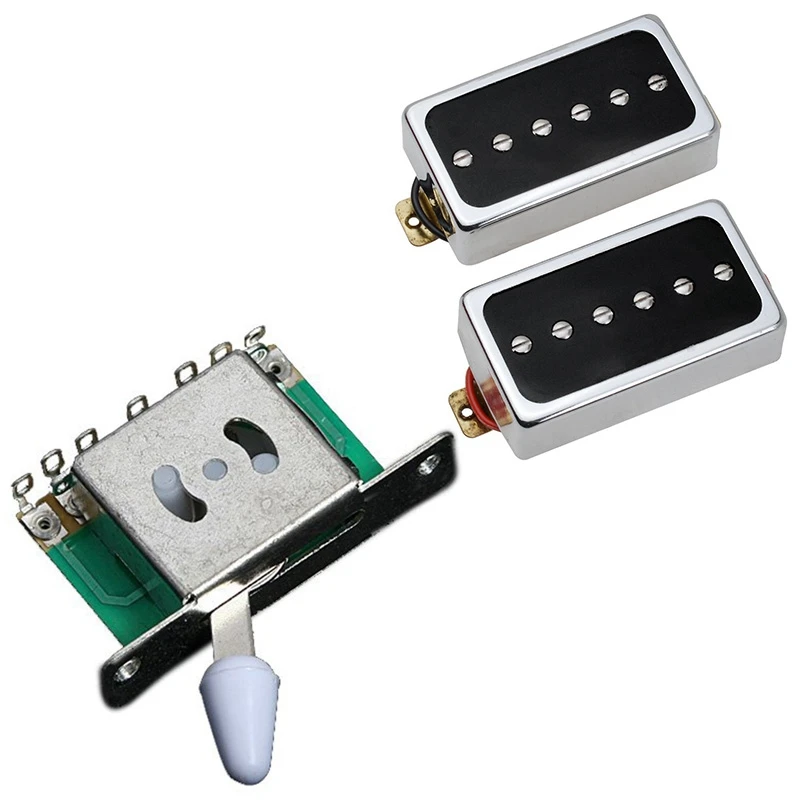 

1 Pcs 5 Way Pickup Selector Switch With P90 Electric Guitar Pickup Humbucker Size Single Coil Pickup