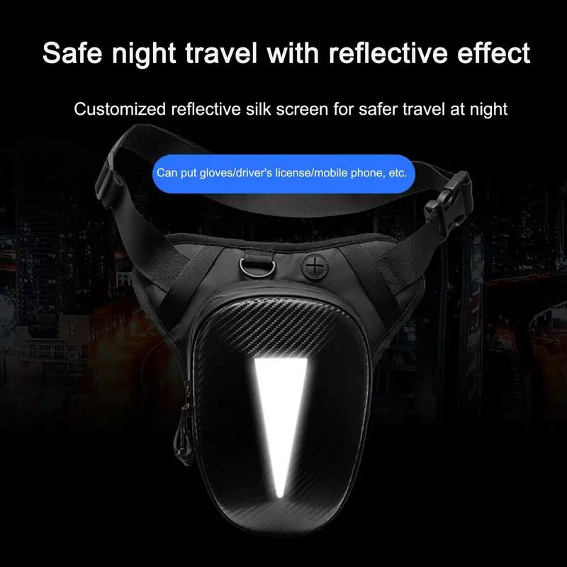 

Motorcycle Leg Bag Outdoor Hiking Waist Storage Waterproof Pouch Phone Storage Men Women Bike Riding Cycling Thigh Fanny Bag