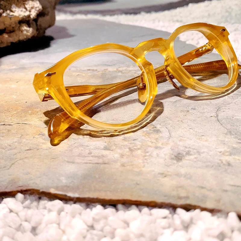 Желеобразная ацетатная игривая милая овальная женская оправа для очков ручной