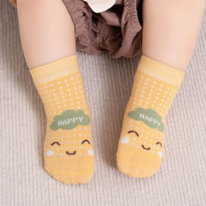 

Детские носки для пола, милые Мультяшные нескользящие носки для малышей, летние детские сетчатые тонкие короткие носки для мальчиков и дево...