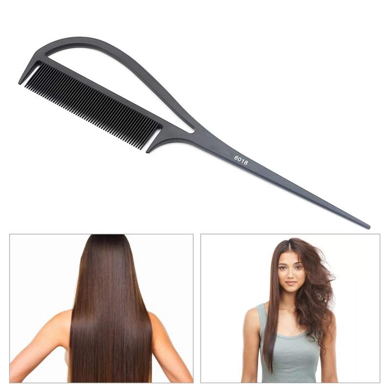 

Rat Tail Comb Teasing Comb Carbon Fiber Detangling Hair Brush Barber Hair Comb Salon Hairdressing Styling Tools Highlight Combs