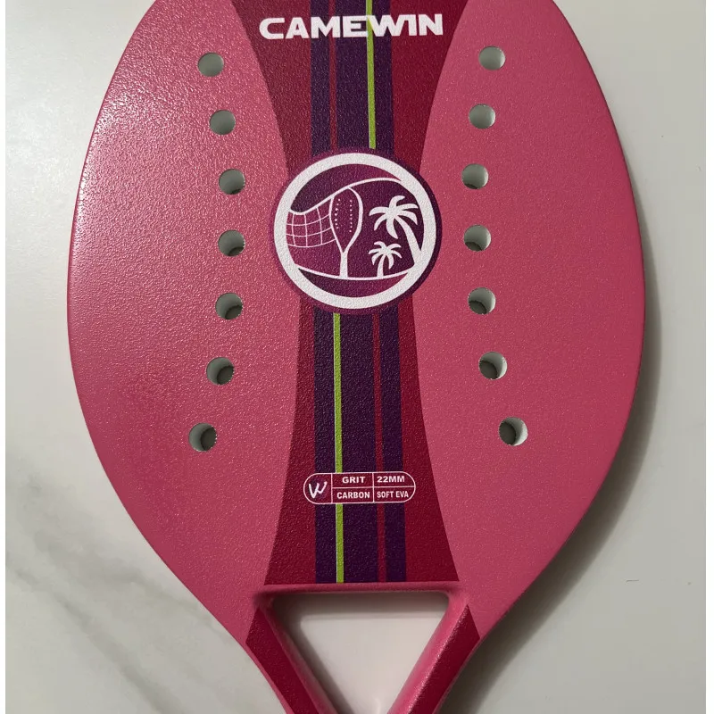 2021 New Adult Professional Full Carbon Beach Tennis Racket Paddle Soft EVA Face Raqueta With Bag Unisex Equipment Padel | Спорт и