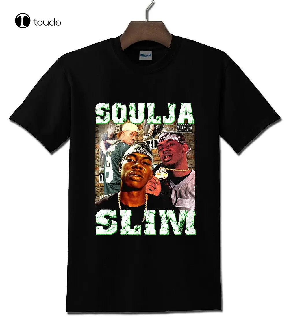 

Soulja тонкая хип-хоп рэп черная футболка S - 5Xl футболка