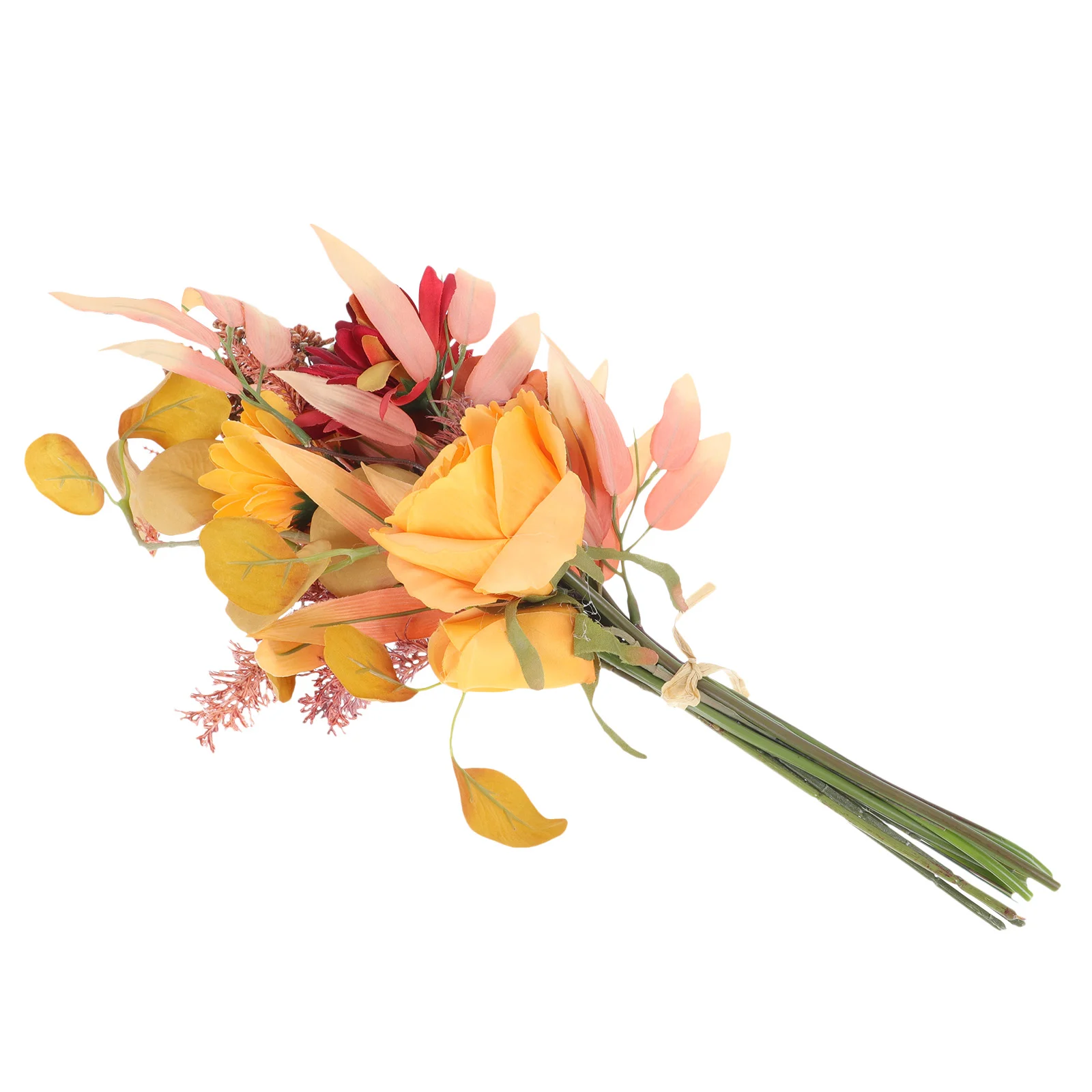 

Artificial Autumn Flower Bouquet Flowers Fall Fake Thanksgiving Harvest Bouquets Weddingdecoration Small Floral Arrangement Rose