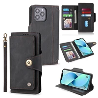 luxury multi card slot wallet phone case for galaxy s22ultra s21fe a73 a53 a33 a13 a72 a52 a32 a12 flip leather shockproof cover