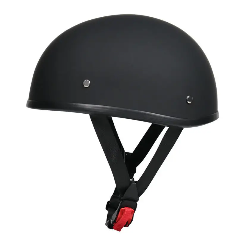 

Cheap Motorcycle Helmet for Electric Car Men and Women Ladle Half Helmets Four Seasons Light Harley Retro