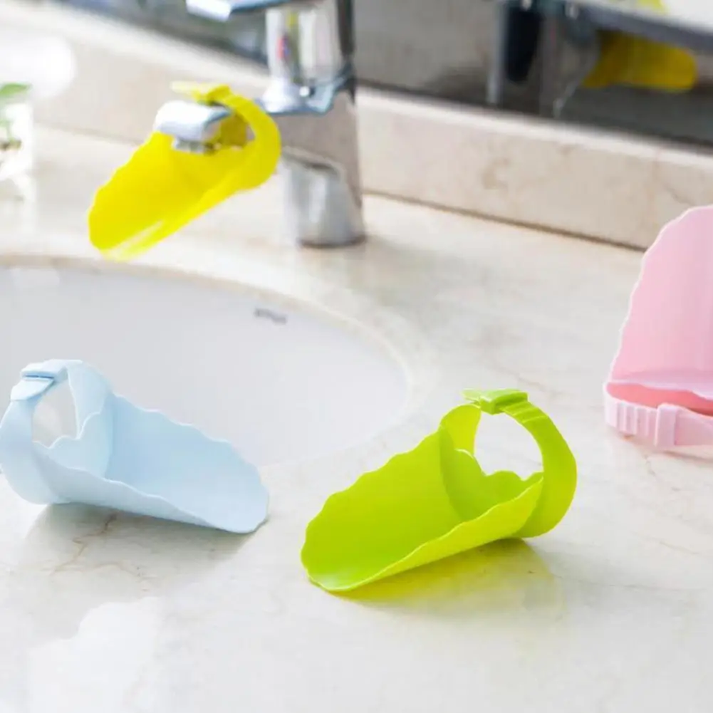 

Children's Hand Washing Extender Faucet Kitchen Sink Nozzle Guide Children Water Saving Tap Extension For Bathroom Accessor X4V0