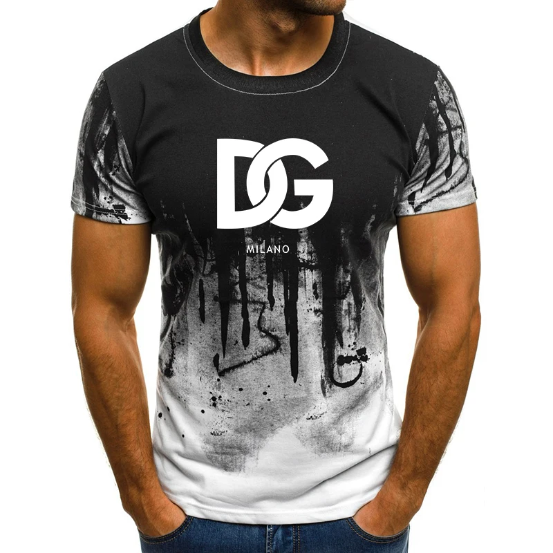 

Men's Fashion Summer 3D Printed T-shirts High Quality Beach Short Sleeves Shirts Graphic Casual Sports Luxury Tees Brand Clothes
