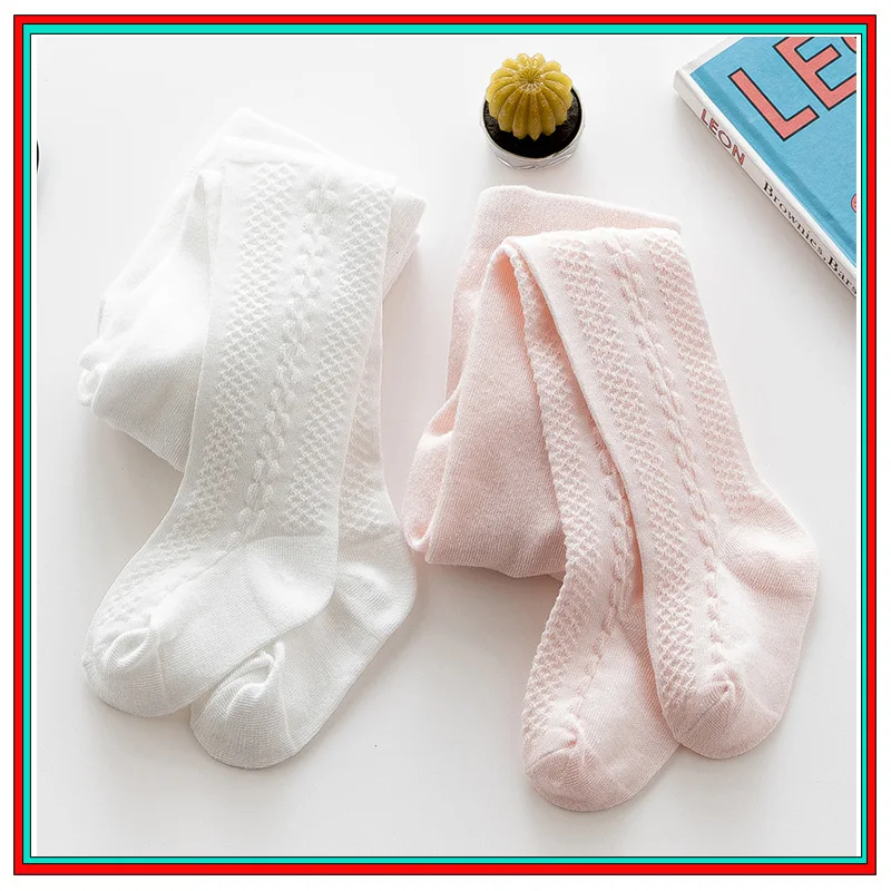 

Princess Outerwear Soft Cotton Pantyhose Spring Summer Baby Cotton Tights Thin Leggings Breathable Mesh Stripe Stockings