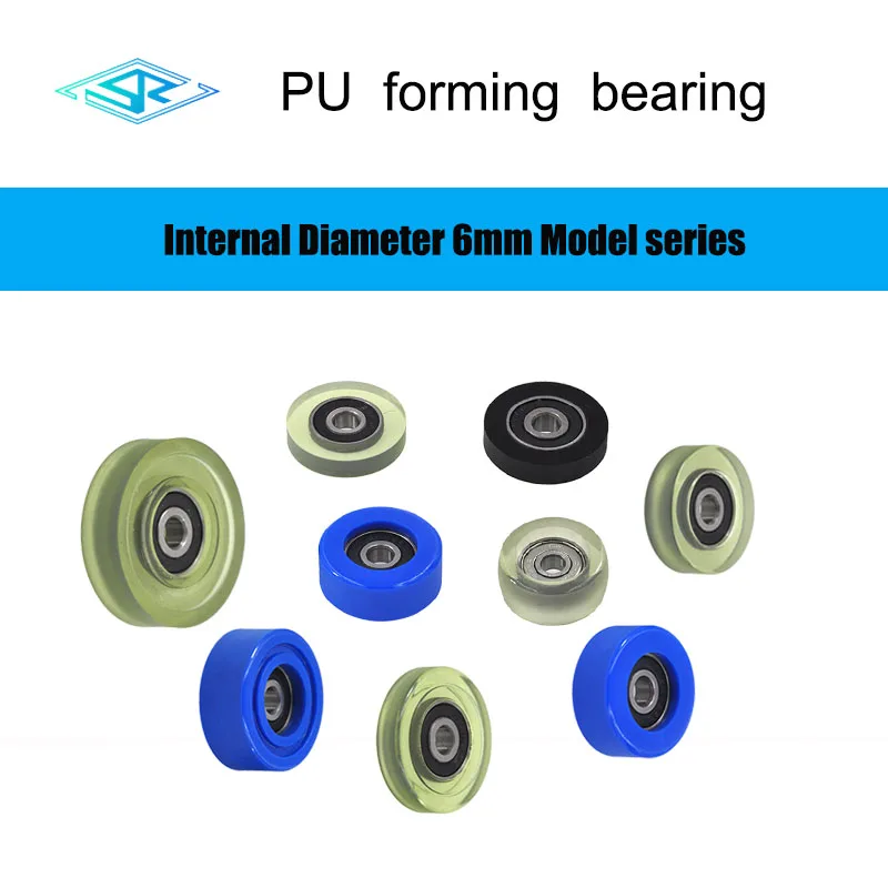 

Manufacturer to supply Internal I.D 6mm Model series polyurethane forming bearing Rubber coated pulley O. D larger than 26mm