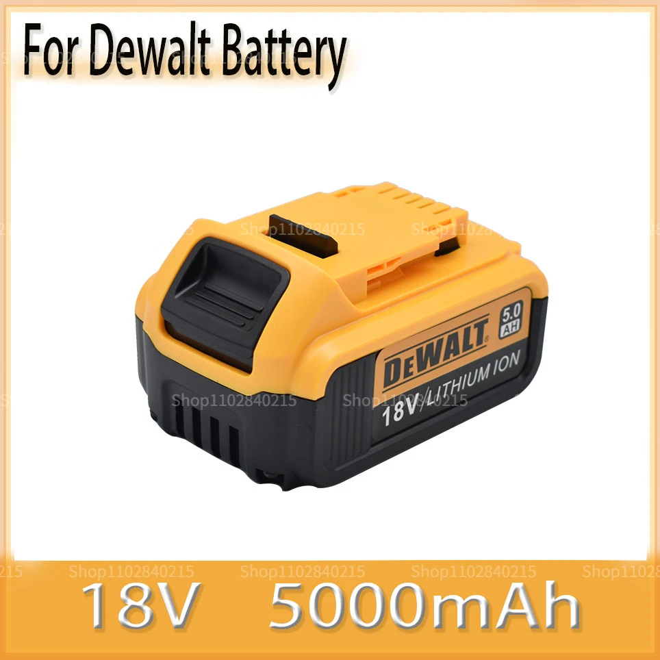 18V 5Ah 18650 Lithium Battery for DeWalt power Tools DCB184 DCB200 rechargeable electric tool set 20v 5000mah Battery