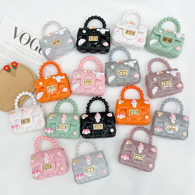 baby girl backpack tiny backpack Children's Bag Cute Girls' Shoulder Messenger Bag Versatile Princess Style Pearl Coin Purse
