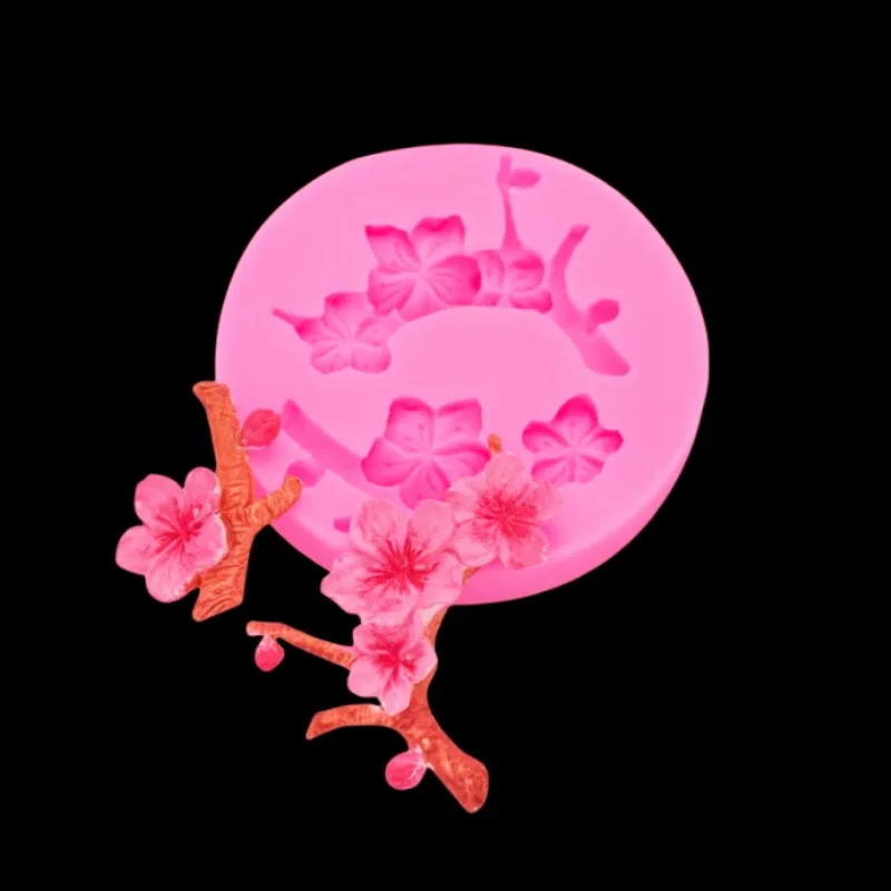 Силиконовая форма с имитацией Цветка Персика ручной инструмент гипсовая для